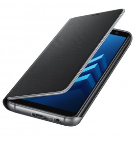 Husa Flip Cover Neon Samsung Galaxy A8 (2018), Black
